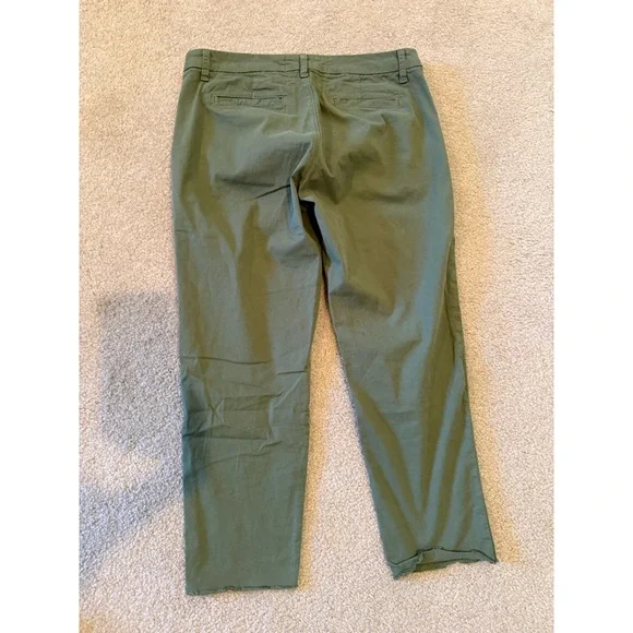 Frank & Eileen Wicklow The Italian Chino in Sage Green Raw Hem size 6 - Picture 6 of 6